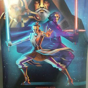 Rare Star Wars The Last Jedi Collectible Poster